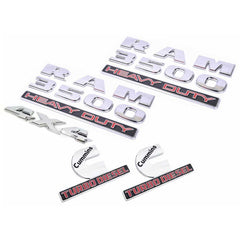 5pcs For RAM 3500 4X4 HEAVY DUTY Cummins Turbo Diesel Emblem Badge