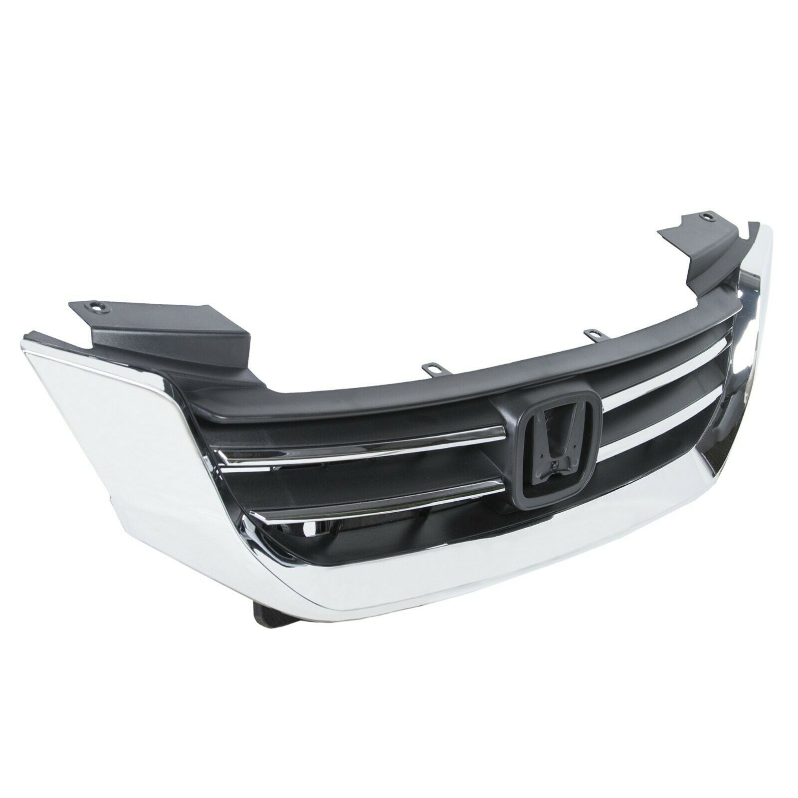 Front Bumper Radiator Upper Chrome Grill For Honda 2013-2015 Accord Sedan