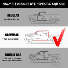 Running Boards For 2015-2023 Ford F150 Super Crew Cab Steel 6" Side Step Bar