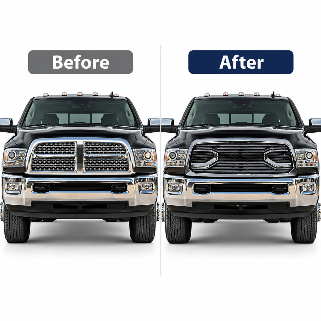 Front Bumper Grille for Dodge Ram 1500 2009-2012 Big Horn w/Letters
