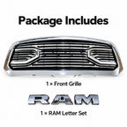 Front Bumper Grille for Dodge Ram 1500 2013-2018 Big Horn w/Letters