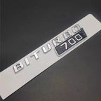 2Pcs BRABUS BITURBO 700 800 900 Fender Emblem For Mercedes-Benz