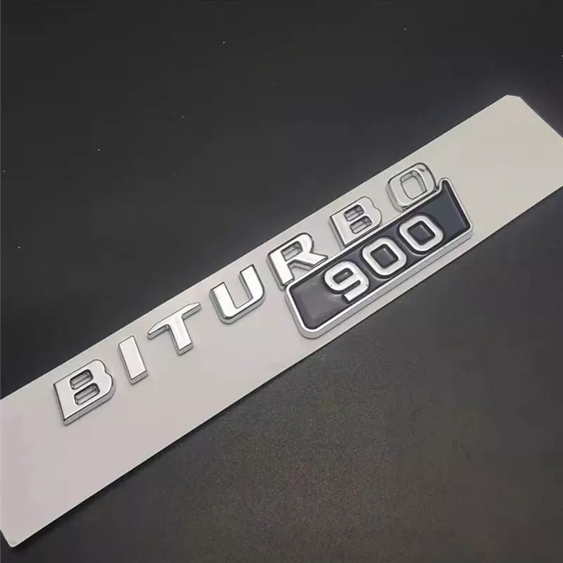 2Pcs BRABUS BITURBO 700 800 900 Fender Emblem For Mercedes-Benz