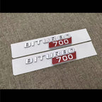 2Pcs BRABUS BITURBO 700 800 900 Fender Emblem For Mercedes-Benz