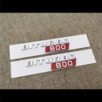 2Pcs BRABUS BITURBO 700 800 900 Fender Emblem For Mercedes-Benz