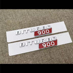 2Pcs BRABUS BITURBO 700 800 900 Fender Emblem For Mercedes-Benz