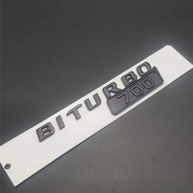 2Pcs BRABUS BITURBO 700 800 900 Fender Emblem For Mercedes-Benz