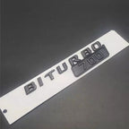 2Pcs BRABUS BITURBO 700 800 900 Fender Emblem For Mercedes-Benz