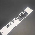2Pcs BRABUS BITURBO 700 800 900 Fender Emblem For Mercedes-Benz