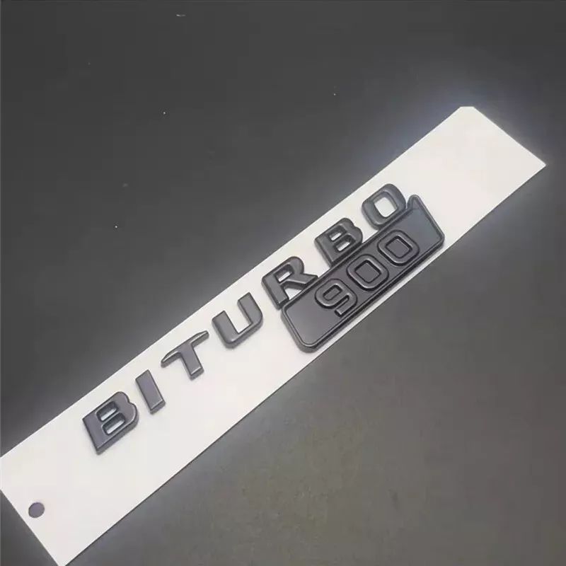 2Pcs BRABUS BITURBO 700 800 900 Fender Emblem For Mercedes-Benz