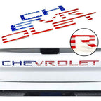 Raised Tailgate Insert Letters for 2019-2024 Chevrolet Silverado Emblem