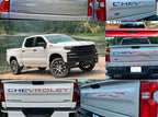 Raised Tailgate Insert Letters for 2019-2024 Chevrolet Silverado Emblem
