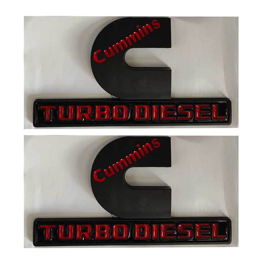 Cummins Turbo Diesel Badge for RAM 2500 3500  | 2Pcs