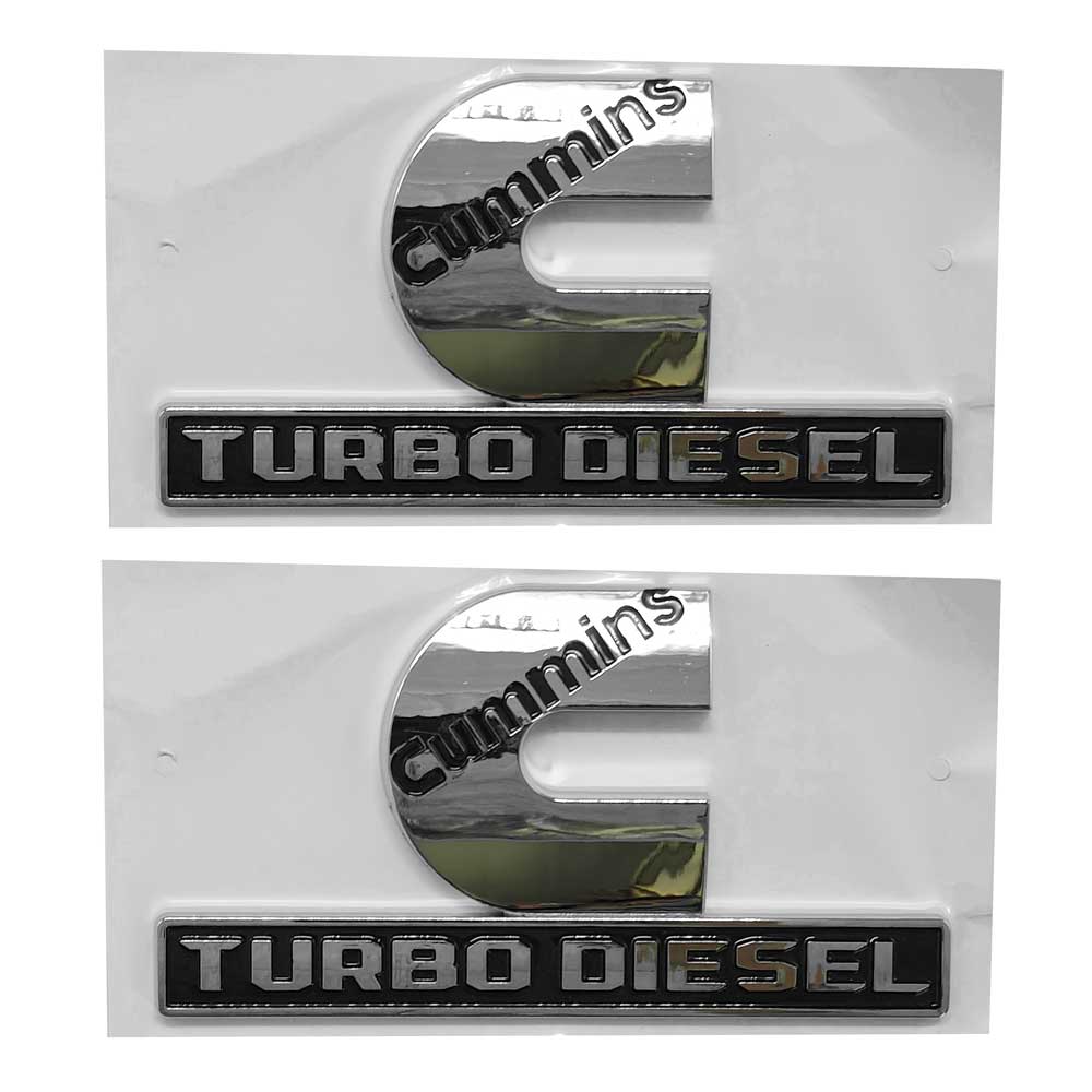 Cummins Turbo Diesel Badge for RAM 2500 3500  | 2Pcs