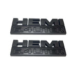 2Pcs HEMI 6.4 LITER Emblems For 15-18 DODGE RAM 2500 3500