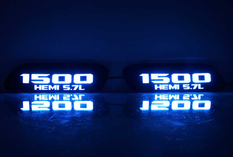Hood Emblem Side Marker Lights for RAM 1500 HEMI 5.7L 2019-2024