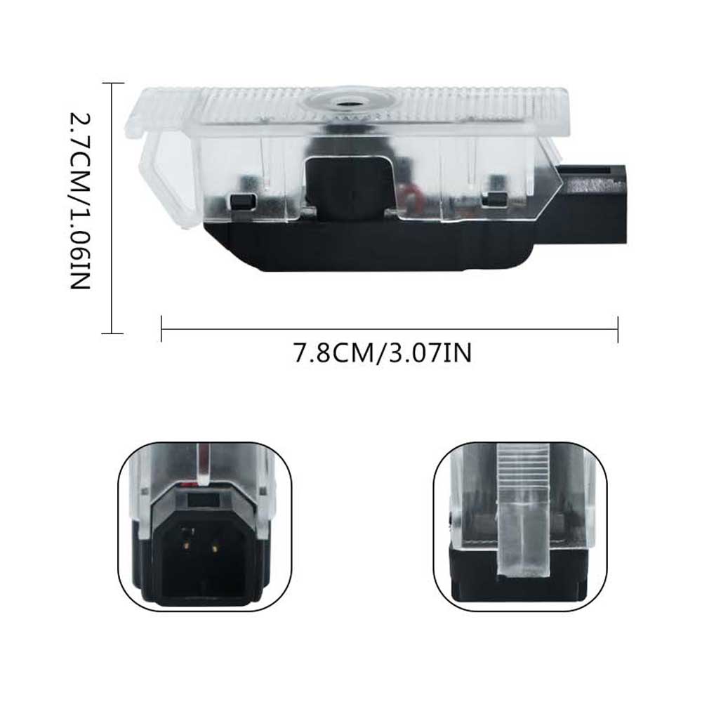 2pcs Dodge Welcome Light Projector Lamp For Challenger 2008-2023
