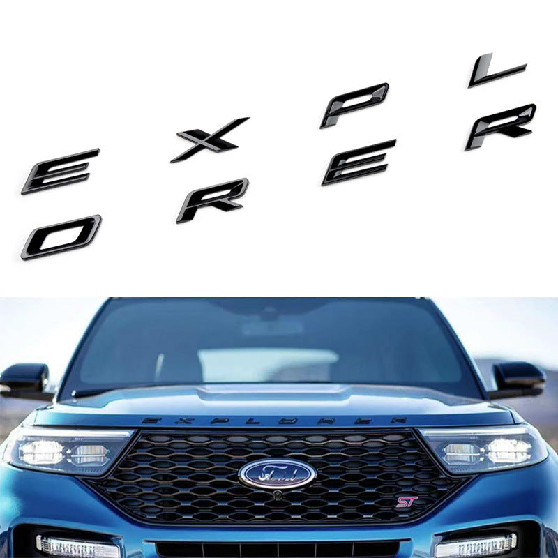 Front Hood EXPLORER Letters For 2011-2025 Ford Explorer Emblem Badge
