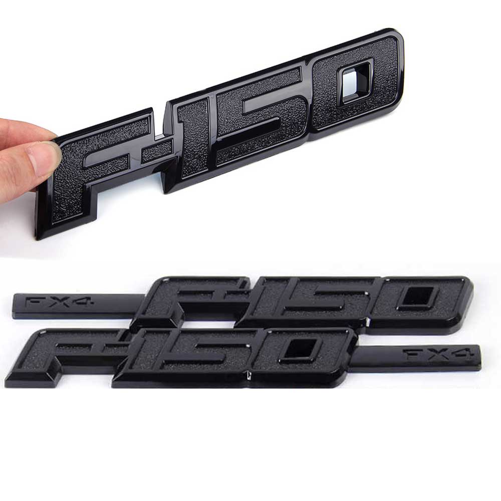 3Pcs Side Fender Emblem Rear Badge Fit For Ford F150 FX4 2009-2014