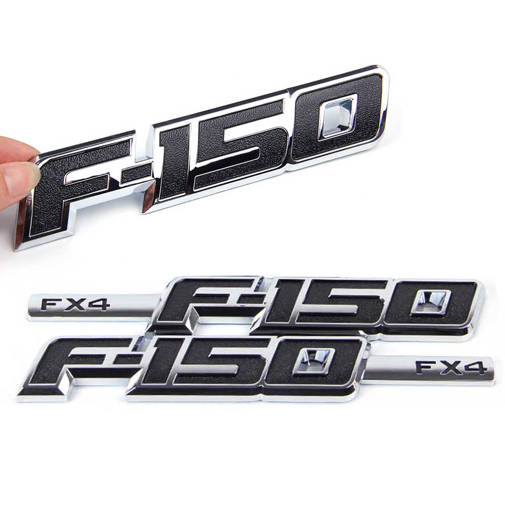 3Pcs Side Fender Emblem Rear Badge Fit For Ford F150 FX4 2009-2014