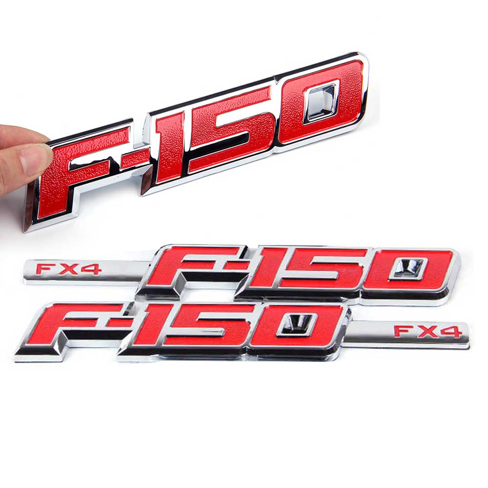 3Pcs Side Fender Emblem Rear Badge Fit For Ford F150 FX4 2009-2014