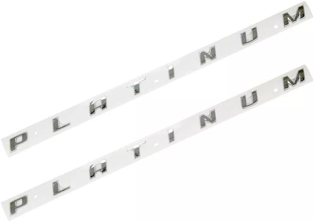 Fits F-150 F-250 F-350 SUPER DUTY PLATINUM Bed side Chrome Emblem Decal 3D Stickers