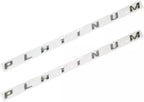 Fits F-150 F-250 F-350 SUPER DUTY PLATINUM Bed side Chrome Emblem Decal 3D Stickers