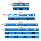 3pcs Set WILDTRAK Letter Emblem For Ford Ranger 2022-2024 Tailgate Hood 4x4