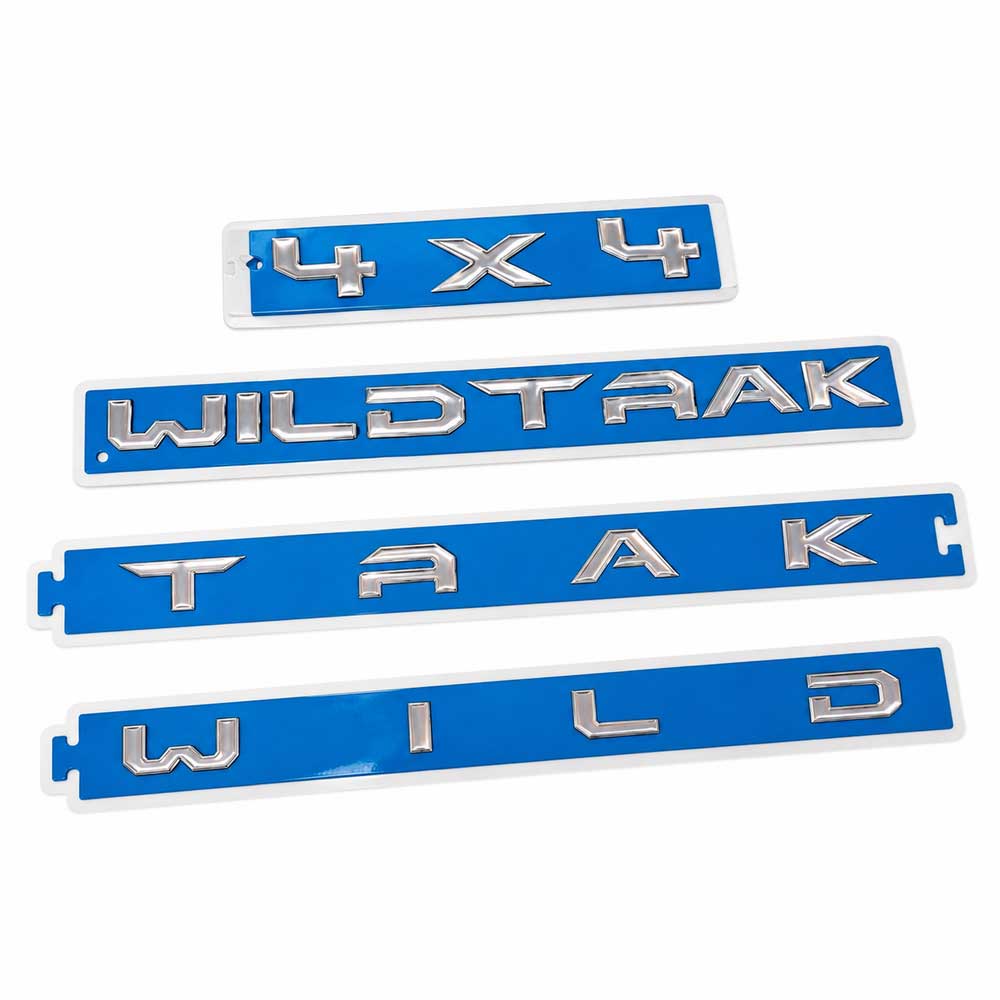 3pcs Set WILDTRAK Letter Emblem For Ford Ranger 2022-2024 Tailgate Hood 4x4 Secondary image