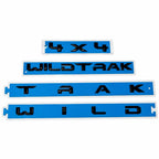 3pcs Set WILDTRAK Letter Emblem For Ford Ranger 2022-2024 Tailgate Hood 4x4
