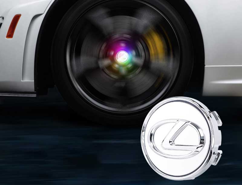 LEXUS Floating LED Wheel Center Hub Caps | 4Pcs