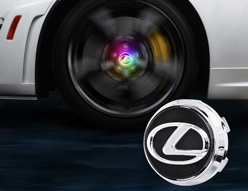 LEXUS Floating LED Wheel Center Hub Caps | 4Pcs