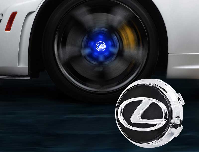 LEXUS Floating LED Wheel Center Hub Caps | 4Pcs