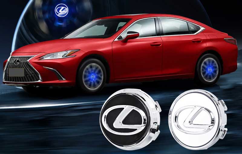 LEXUS Floating LED Wheel Center Hub Caps | 4Pcs Imagen principal del producto