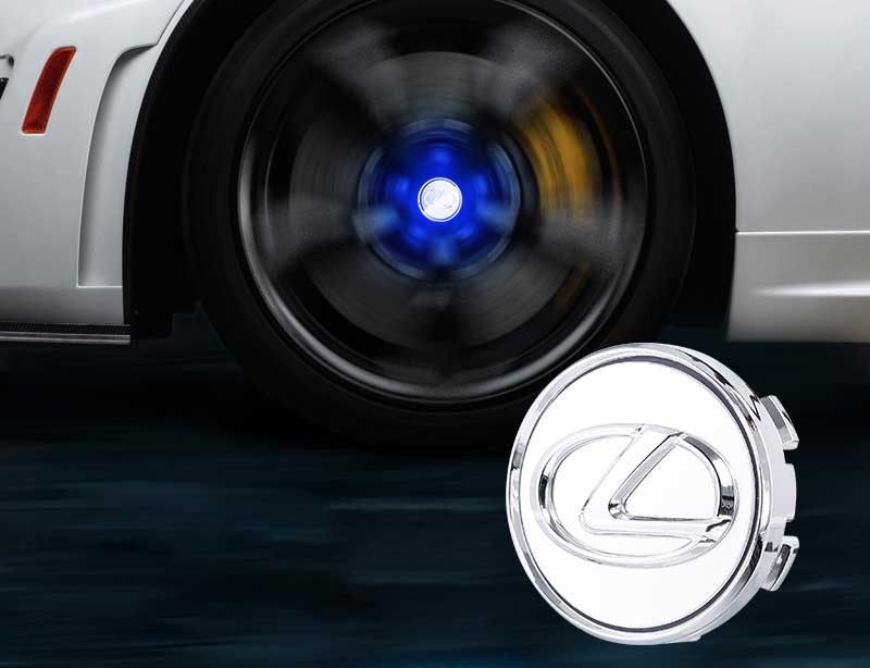 LEXUS Floating LED Wheel Center Hub Caps | 4Pcs