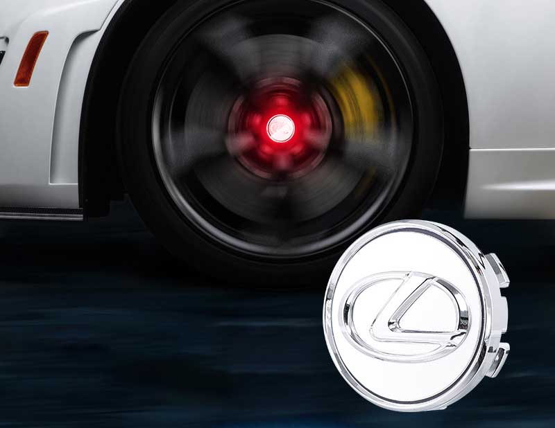 LEXUS Floating LED Wheel Center Hub Caps | 4Pcs