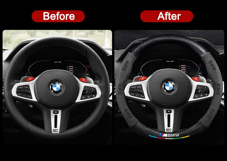 Steering Wheel Cover For BMW 1/3/5 X1 X3 X5 X6 Series Secondary image