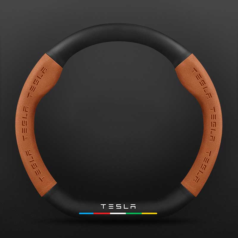 D Type Steering Wheel Cover For Tesla 3 Y Series