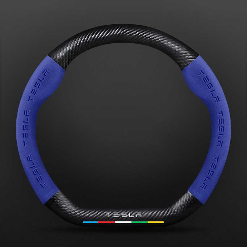 D Type Steering Wheel Cover For Tesla 3 Y Series