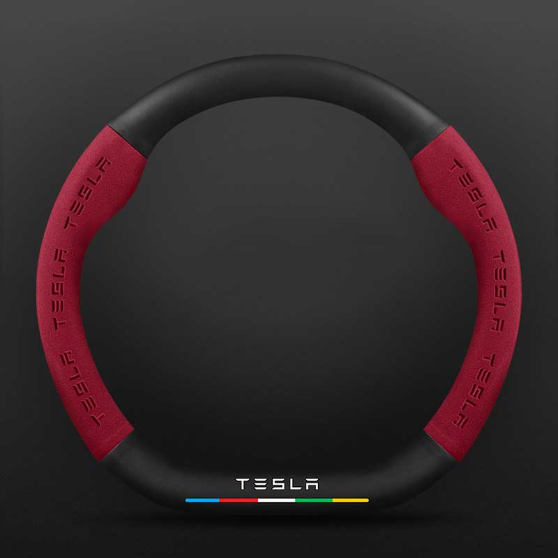 D Type Steering Wheel Cover For Tesla 3 Y Series