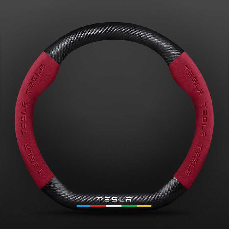 D Type Steering Wheel Cover For Tesla 3 Y Series