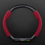 D Type Steering Wheel Cover For Tesla 3 Y Series