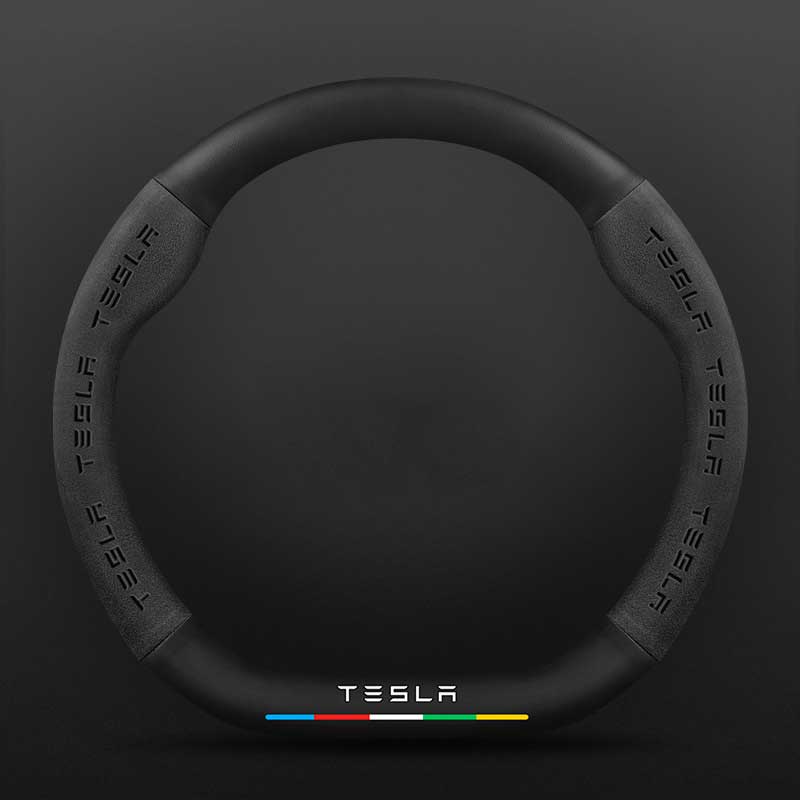 D Type Steering Wheel Cover For Tesla 3 Y Series