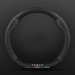 D Type Steering Wheel Cover For Tesla 3 Y Series