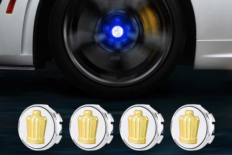 TOYOTA CROWN Floating LED Wheel Center Hub Caps | 4Pcs