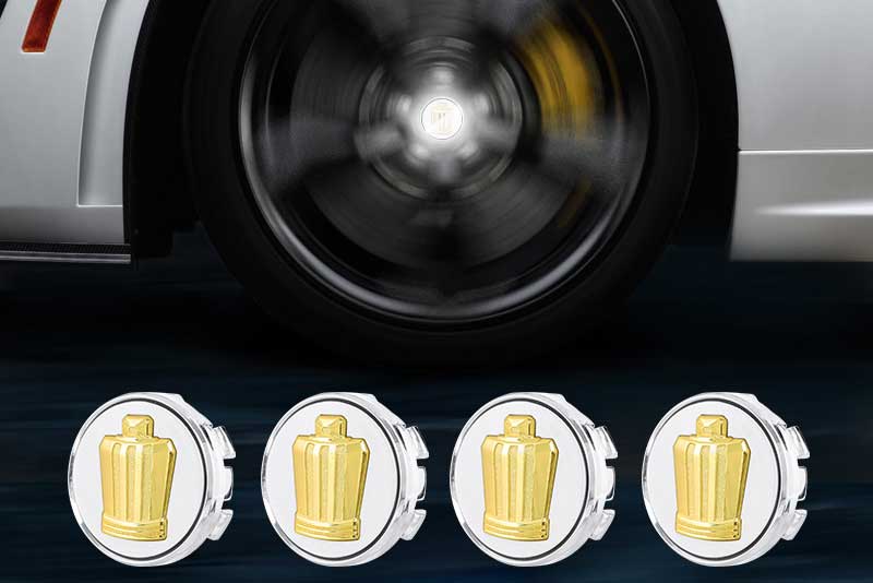 TOYOTA CROWN Floating LED Wheel Center Hub Caps | 4Pcs