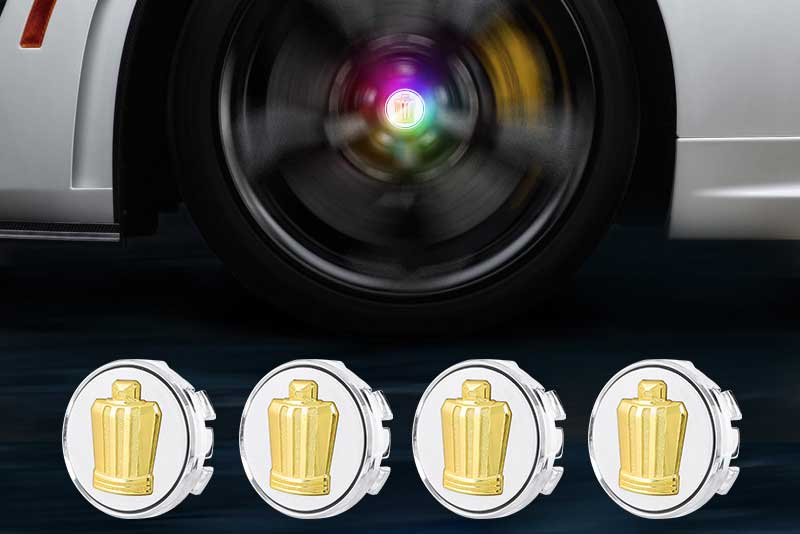 TOYOTA CROWN Floating LED Wheel Center Hub Caps | 4Pcs