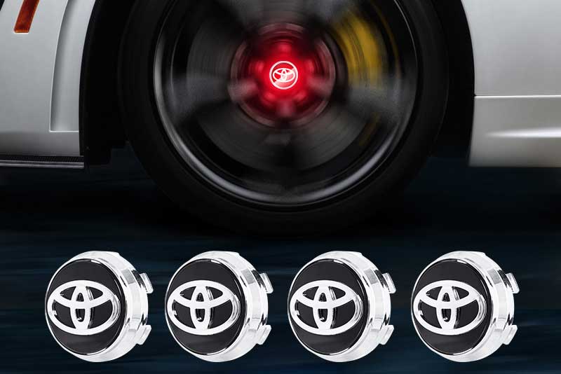 TOYOTA Floating LED Wheel Center Hub Caps | 4Pcs