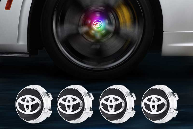 TOYOTA Floating LED Wheel Center Hub Caps | 4Pcs