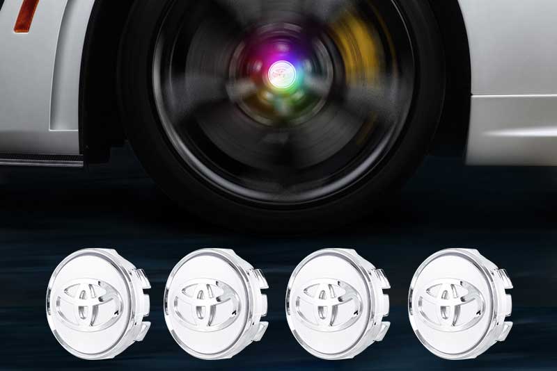 TOYOTA Floating LED Wheel Center Hub Caps | 4Pcs